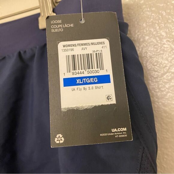 Under Armour Women’s UA Fly-by 2.0 Shorts lined running XL NEW - Picture 8 of 11